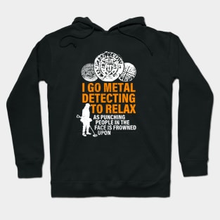 Funny metal detectorists hammered coin Hoodie